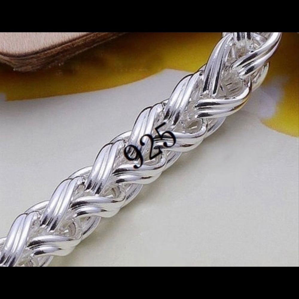 New Classic Silver Rope chain beacelet - Picture 5 of 6